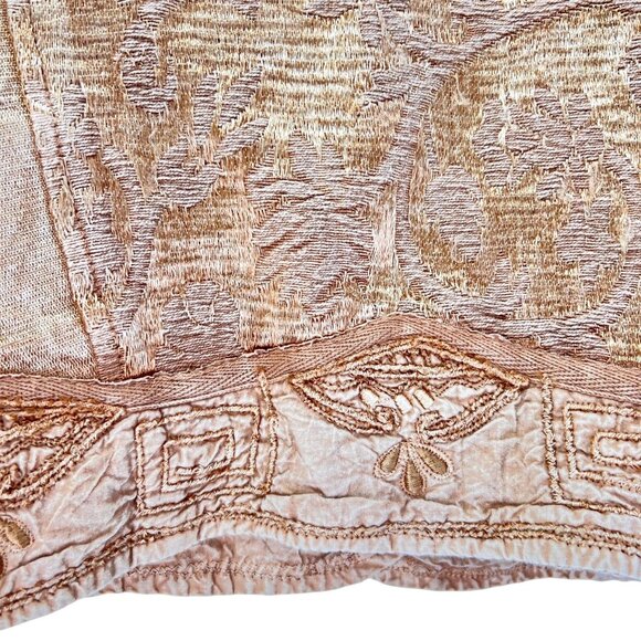 FlashBack Couture Gold Embroidered Embellished Jacket Beaded Button Down Pockets - Picture 13 of 16